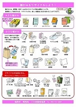 雑がみをリサイクルしようチラシの画像
