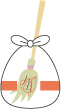 画像:ほうきがはいったごみ袋の絵