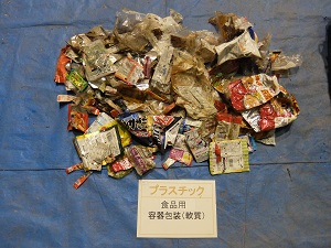 ごみの写真（スナック菓子等の袋）