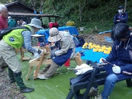 クラフト体験の様子