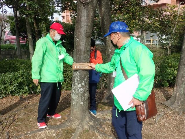 ネームプレート設置の写真