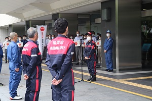 画像:副市長　激励