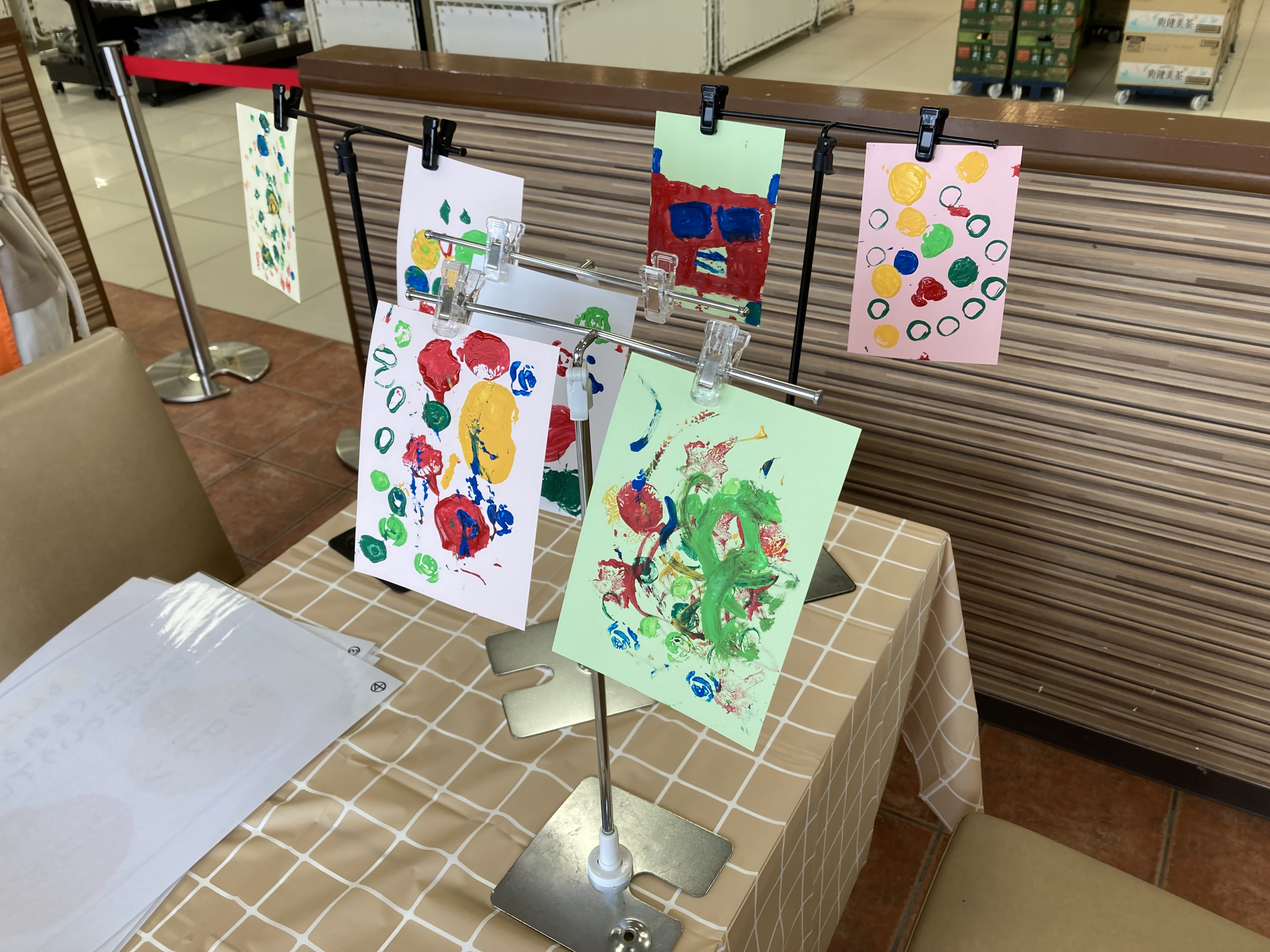 野菜くずスタンプアート実施例写真