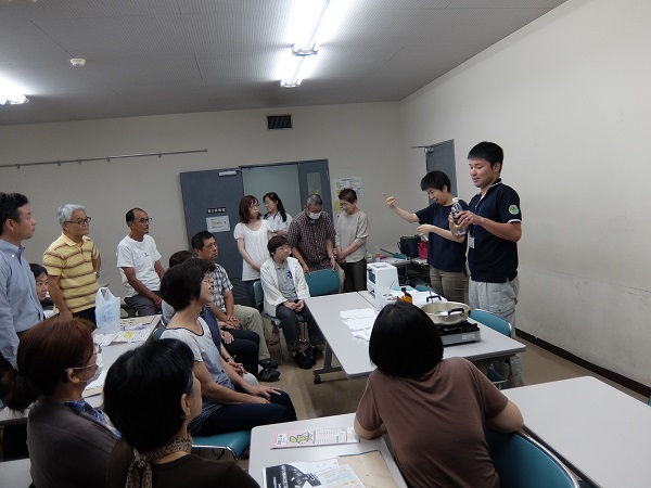 リサイクル実験の様子