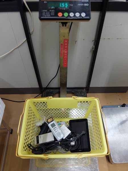 回収した小型家電