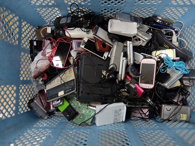 今回の講座で回収した廃小型家電は15.4kgでした。