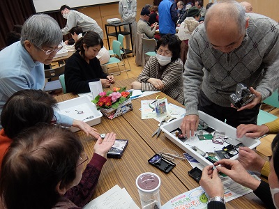 分解中のようす