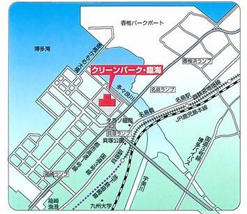 廃棄物試験研究センター所在地図