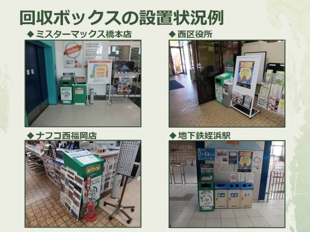 回収ボックス設置状況例