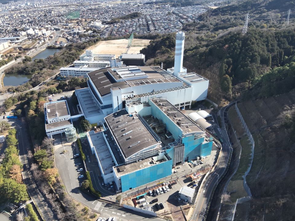 2026年2月17日敷地北側からの航空写真