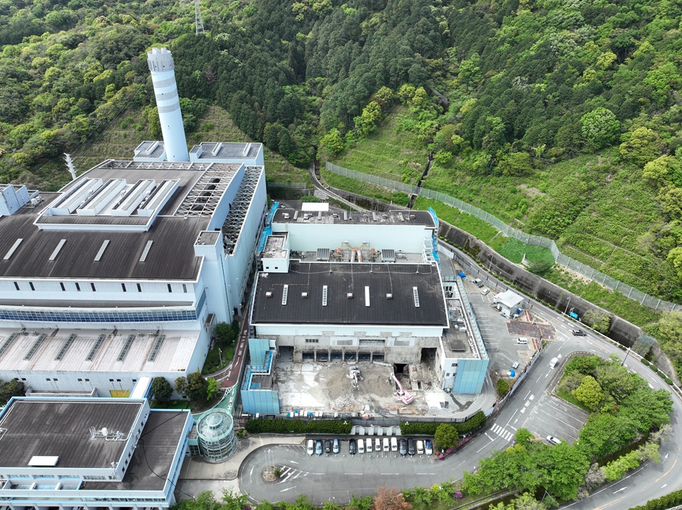 2026年4月24日敷地北東側からの航空写真