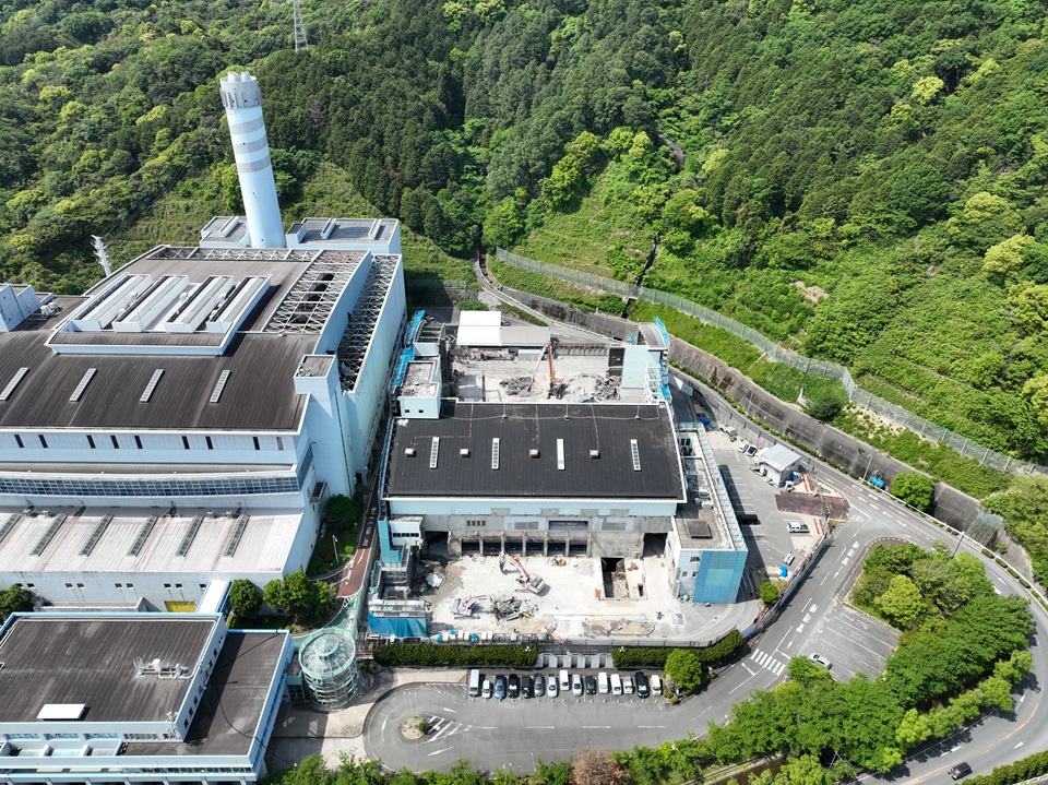 2026年5月11日敷地北東側からの航空写真