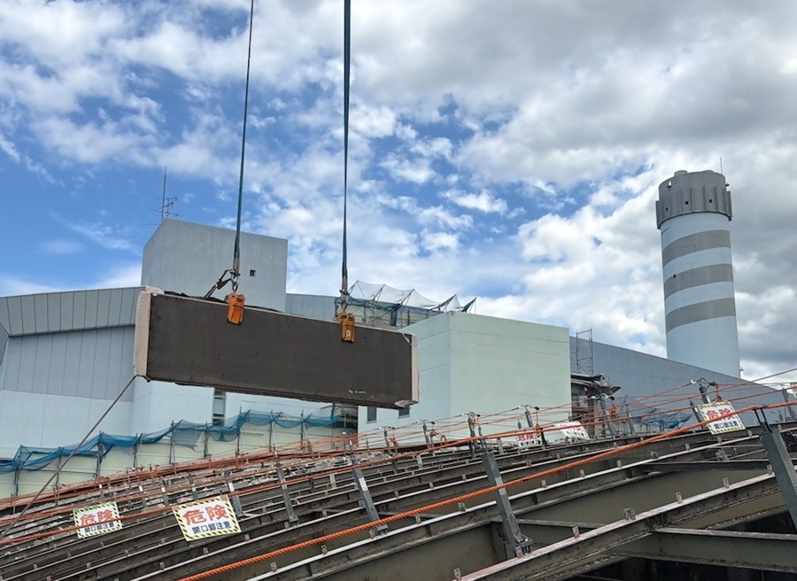 2026年6月16日西部資源化センター屋根材解体状況の写真
