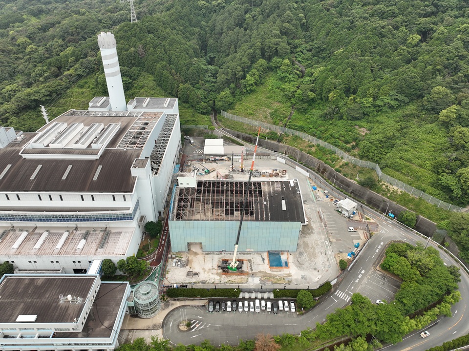 2026年6月19日敷地北東側からの航空写真