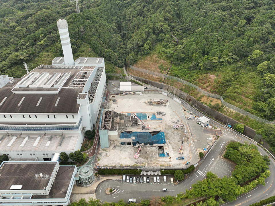 2026年8月5日敷地北東側からの航空写真