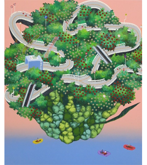 井口麻未氏の作品写真「ブロッコリー島」