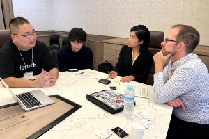 ラーメンテック商談の様子