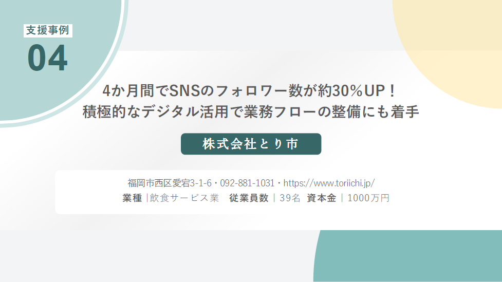 令和5年度支援事例04　株式会社とり市