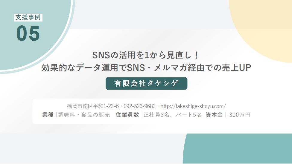 令和5年度支援事例05　有限会社タケシゲ