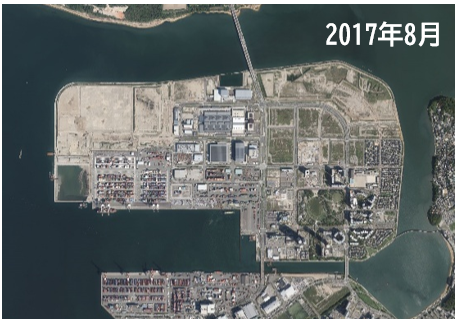 2017年アイランドシティの空撮写真