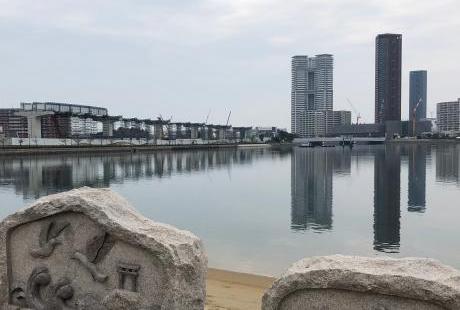 工事中の自動車専用道路