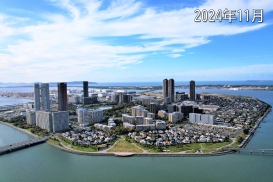 2014年のアイランドシティまちづくりエリアの空撮写真