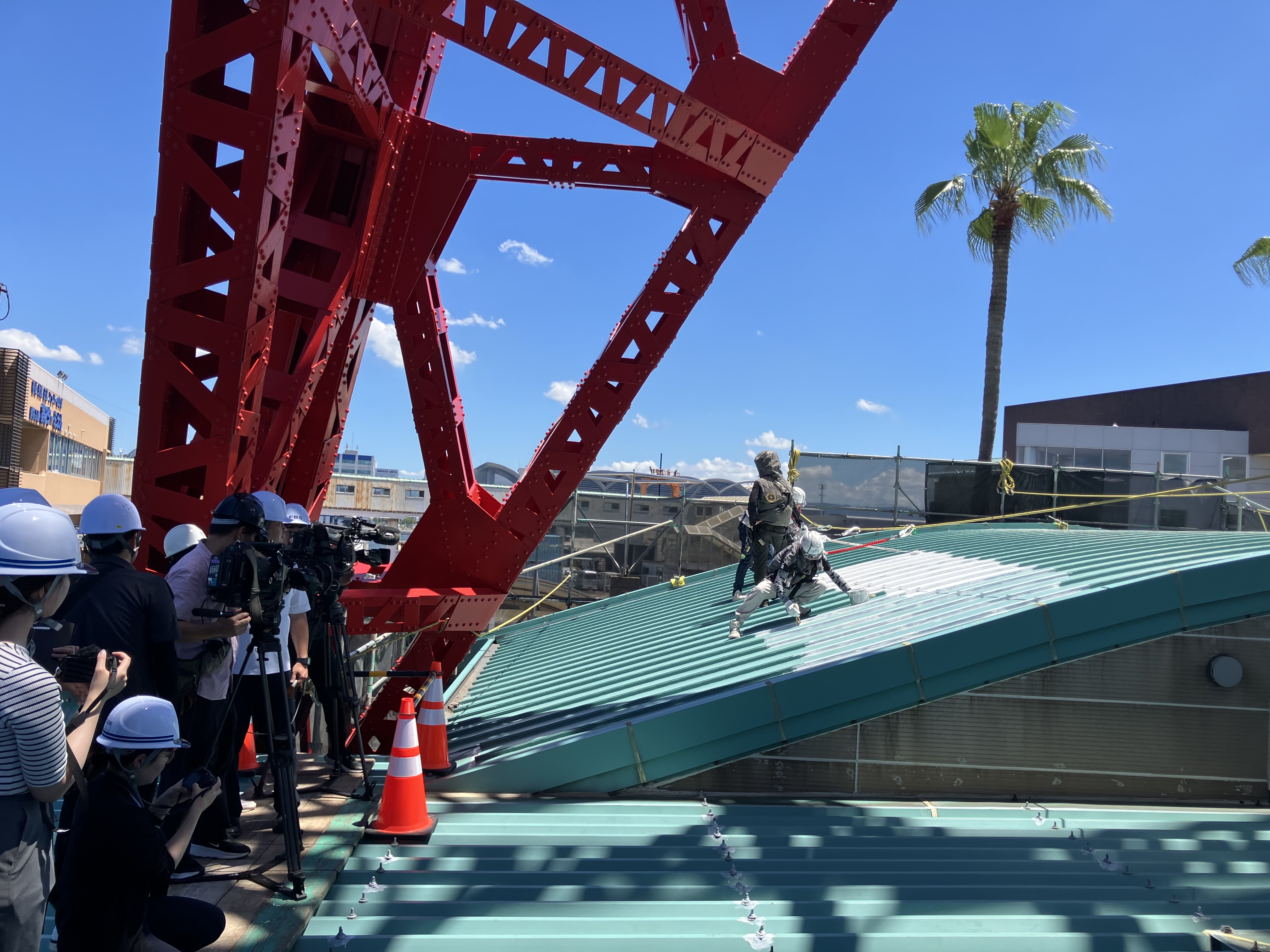 現場取材会の様子