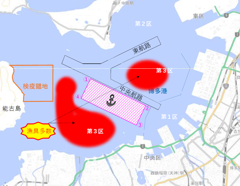 アンカー位置を示す図面
