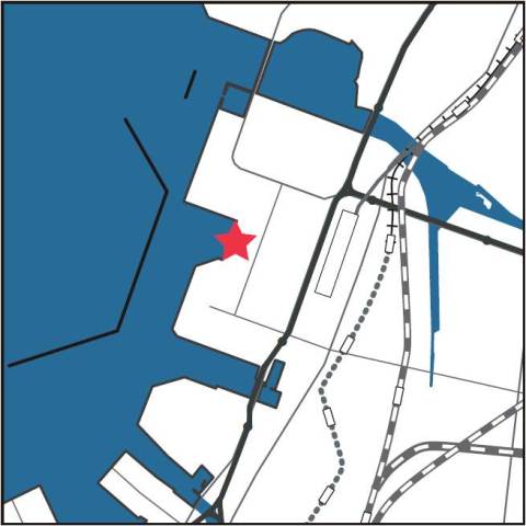 箱崎ふ頭の地図