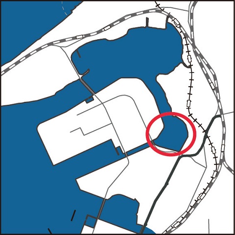 御島グリーンベイウォークの地図
