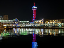 ベイサイドプレイス博多の夜景の写真