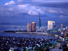 愛宕神社の夜景の写真