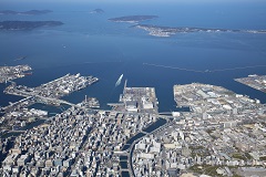 荒津地区～東浜ふ頭（陸側から撮影）