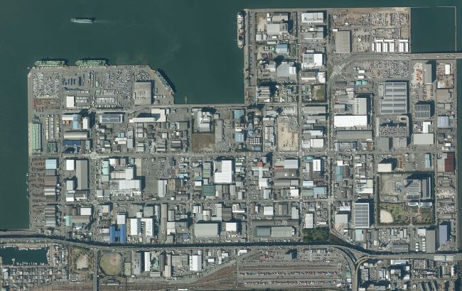 箱崎ふ頭航空写真