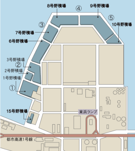 東浜ふ頭平面図