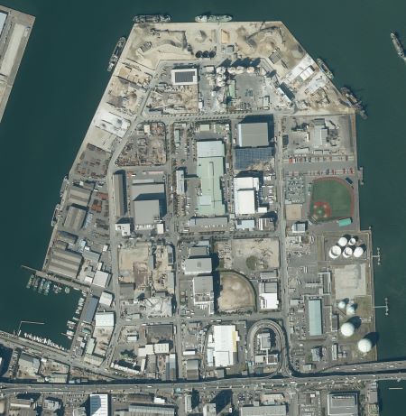 東浜ふ頭航空写真