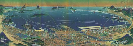 昭和10年頃の博多港