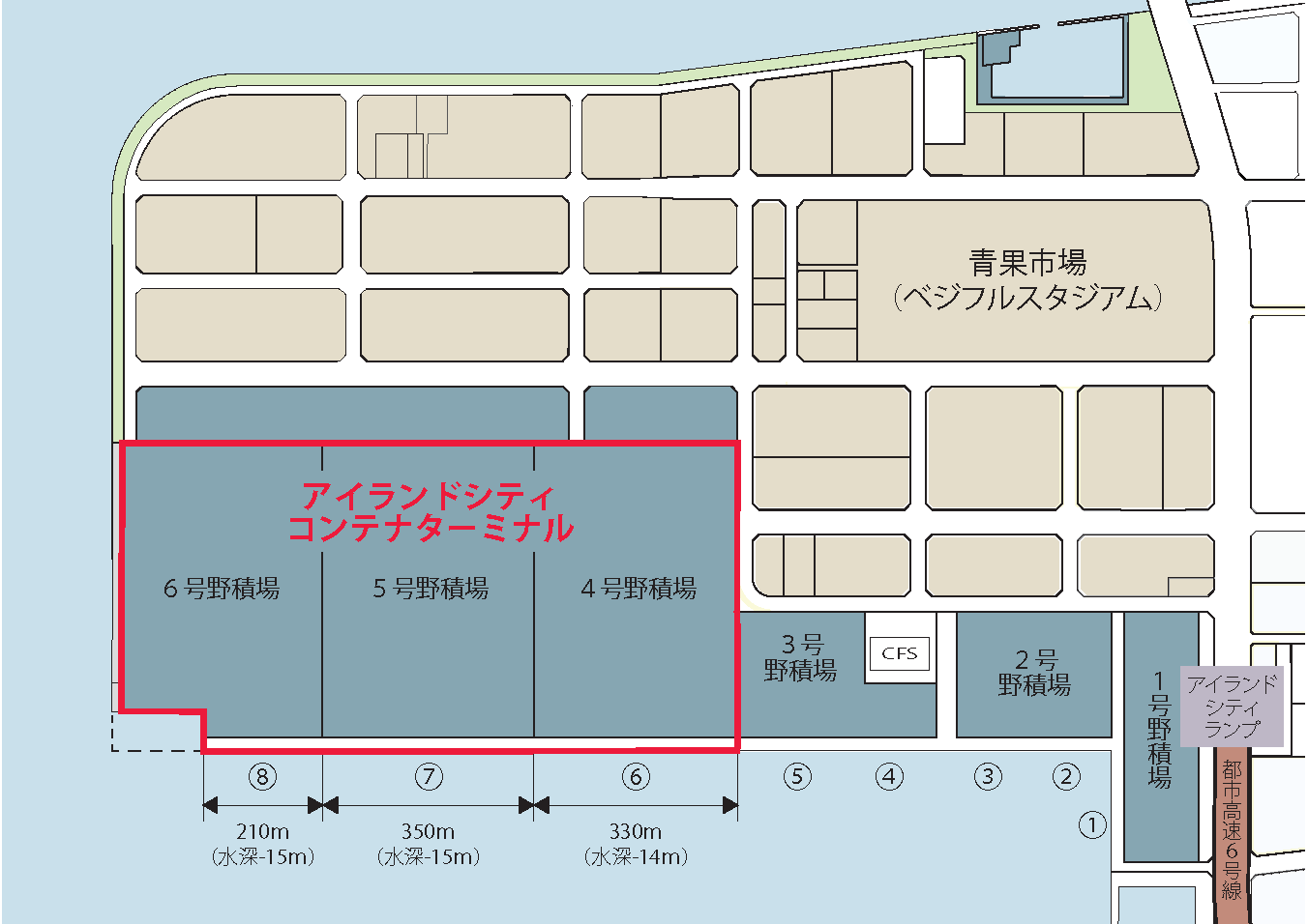 アイランドシティの平面図