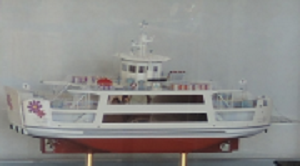 フラワーのこ号の模型写真