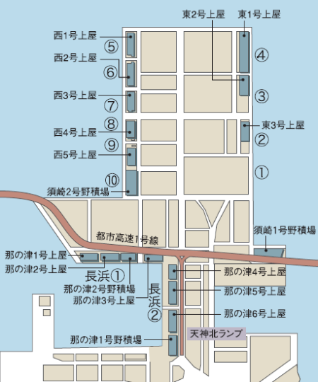 須崎ふ頭平面図