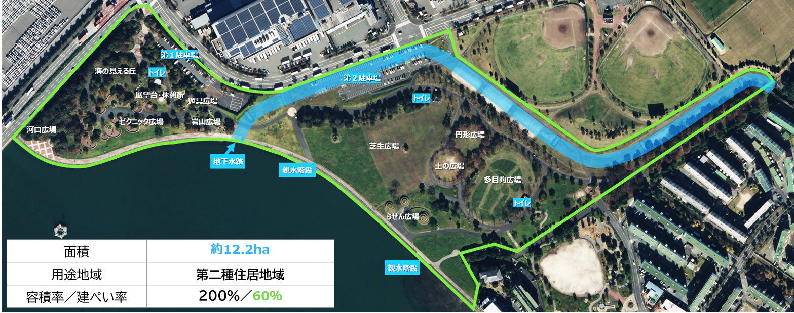 みなと100年公園ゾーニング及び建築条件等