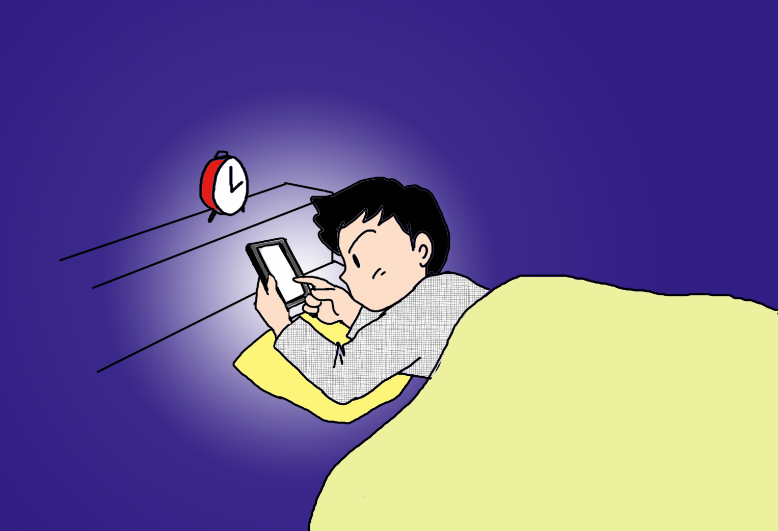 メディアへの過剰接触の影響のイメージイラスト３