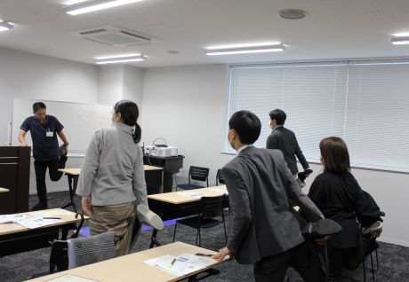 ストレッチの様子