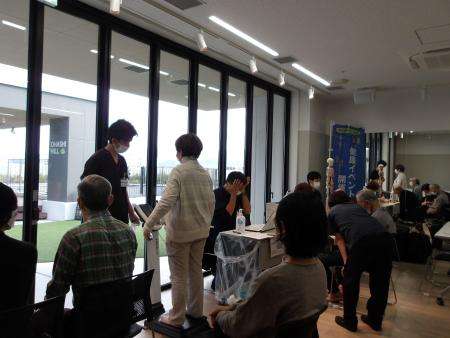 体組成測定の様子