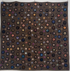 小川芳子さんの工芸、タイトル「銀河のきらめき」