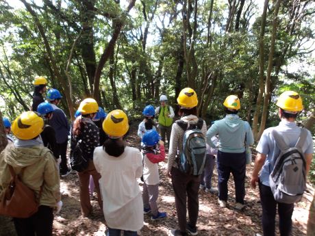 2024年のワークショップの様子(森の観察）