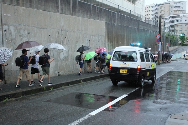 写真:パトロールの様子
