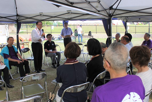 懇談での区長挨拶