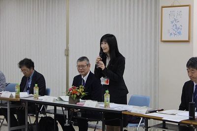 挨拶する内藤区長の写真