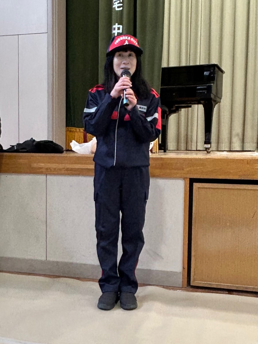 挨拶する内藤区長